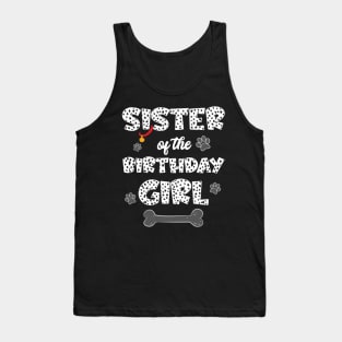 Sister Of The Birthday Girl Dalmatian Family Tank Top